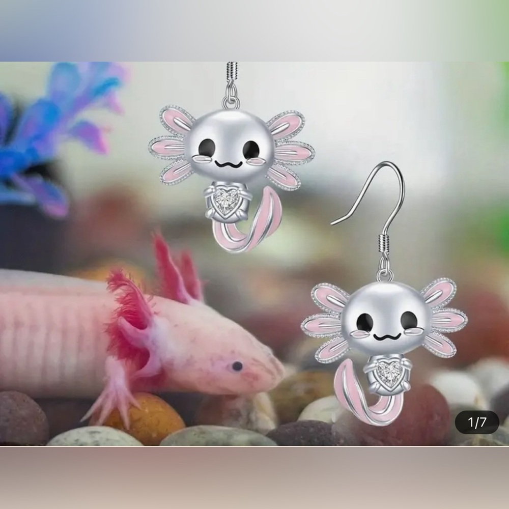 New Axolotl Earrings